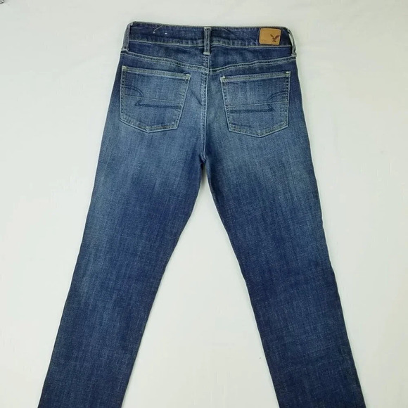 AEO 4 Short Straight Super Stretch Women's Jeans - Picture 1 of 10